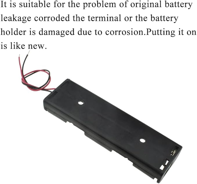 HAHIYO 4xAA Battery Holder Black Adapter Tube Case Not Corrode Solid Good Contact Bear Battery Leakage Smooth Load for Flashlight Torch Led RC 1PCS Plastic