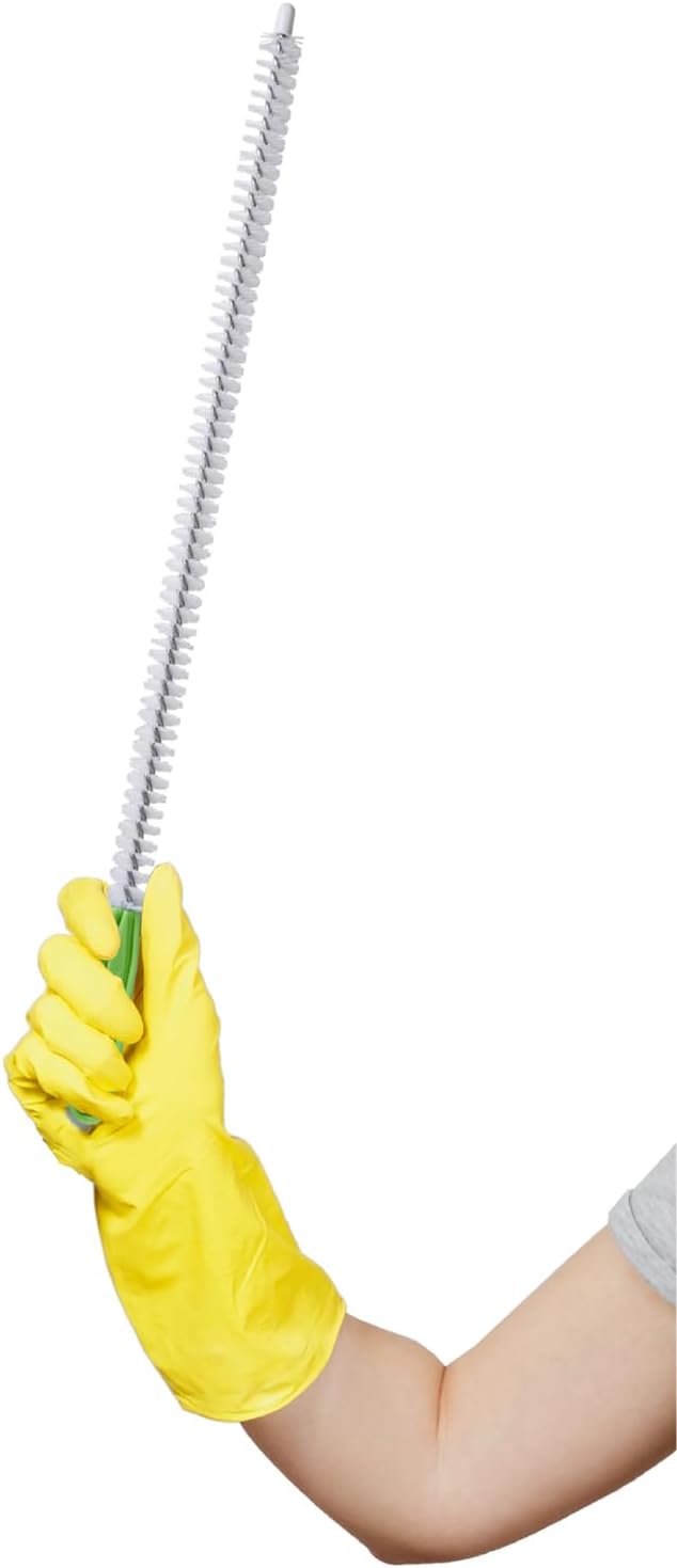 3 Pcs Upgraded Cleaning Brush Kit - Flexible Sewer Drain Brush, Long Pipe Cleaner, Crevice Cleaning Tool with Tweezers, Durable Hard Bristles, Ideal Scrubber for Kitchen, Bathroom, Toilet, Vents