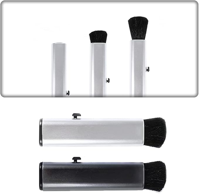 2 Pcs Retractable Keyboard Cleaning Brush Computer Cleaning Tool Dust Removal Brush for Desktop Table