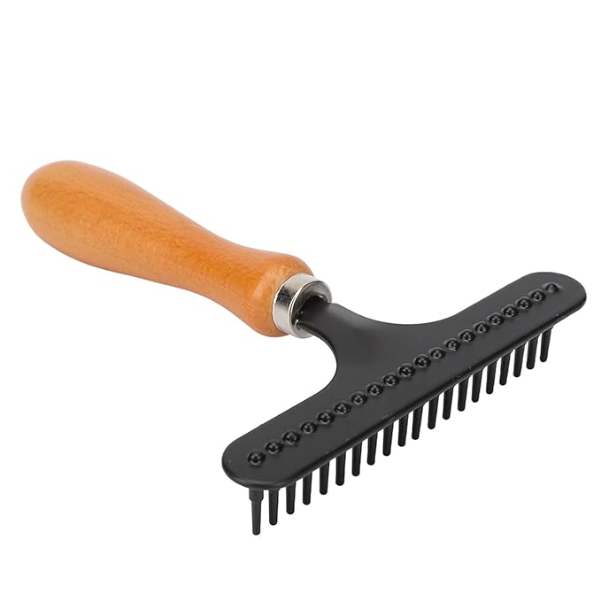 Carpet Rake, Portable Stainless Steel Handheld Carpet Rake Cleaning Grooming Hair Groomer Rug Rake for Beauty Salon