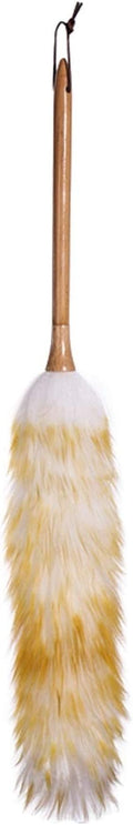 Feather Duster, 2 Pack Lambswool Duster, Pure Lambs Wool with Wood Handle(XLarge)