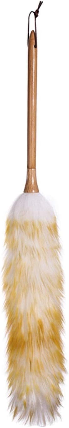 Feather Duster, 2 Pack Lambswool Duster, Pure Lambs Wool with Wood Handle(XLarge)