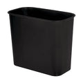 iDesign Small Steel Rectangular Bathroom Trash Can - Matte Black