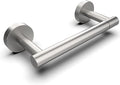 Bathroom Toilet Paper Holder Wall Mount SUS304 Stainless Steel Double Post Pivoting Toilet Paper Roll Holder Wall Mounted for Bathroom RV Commercial Toilet Tissue Dispensers, Brushed Nickel