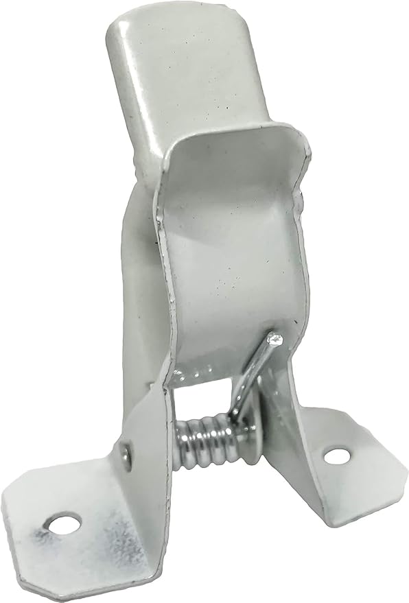 Black Duck Brand White Spring Grip Clamps, Mop and Broom Clamp Holder for Shovel, Rake, Broom, Mop, Etc. (20, Standard)