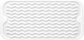 Silicone Dish Drying Mat for Multiple Usage, Easy clean, Eco-friendly, Heat-resistant Dish Drainer Mat for Kitchen Counter,Sink,Refrigerator or Drawer liner (12" x 6", White)