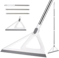 Multifunction Silicone Broom，Squeegee Broom Sweeping Water and Pet Hair，Rubber Magic Broom Sweeper for Floor Bathroom Kitchen Shower，Rugs，Glass Windows（White）