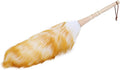 Lambswool Duster with Solid Wooden Handle, Antistatic Soft Wool Duster Dust Cleaner, 19.7in Household Furniture Cleaning Tool
