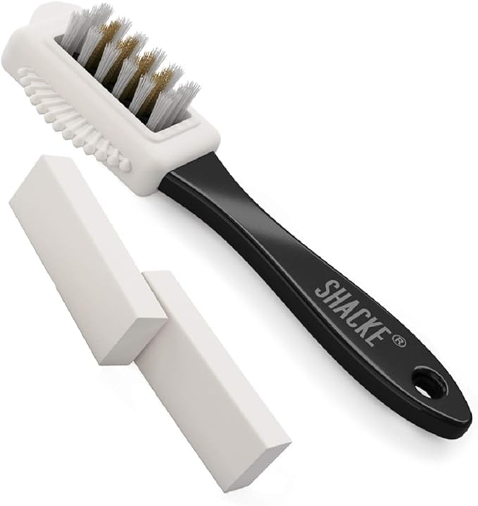 Suede & Nubuck 4-Way Leather Brush Cleaner + 2 Erasers