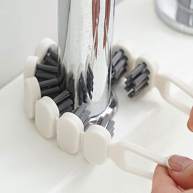 BESTYASH Bendable Cleaning Brush 10.39 Inch Flexible Crevice and Corner Scrubber with Soft Bristles for Kitchen Tile and Narrow Gap Cleaning