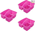 3pcs Hand-held Cleaning Tool Organizer Basket Compartments Portable Storage for Lightweight and Cleaning Supply Holder for Sundries