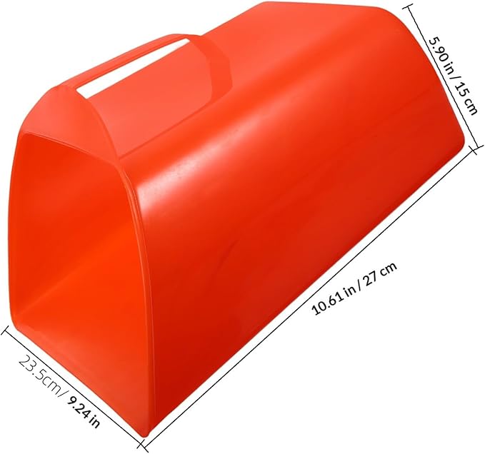 Toyvian Handheld Dustpan with Handle, Plastic Garbage Scooper Dustpan, Portable Desktop Trash Cleaning Tool for Home and Office Use, Red
