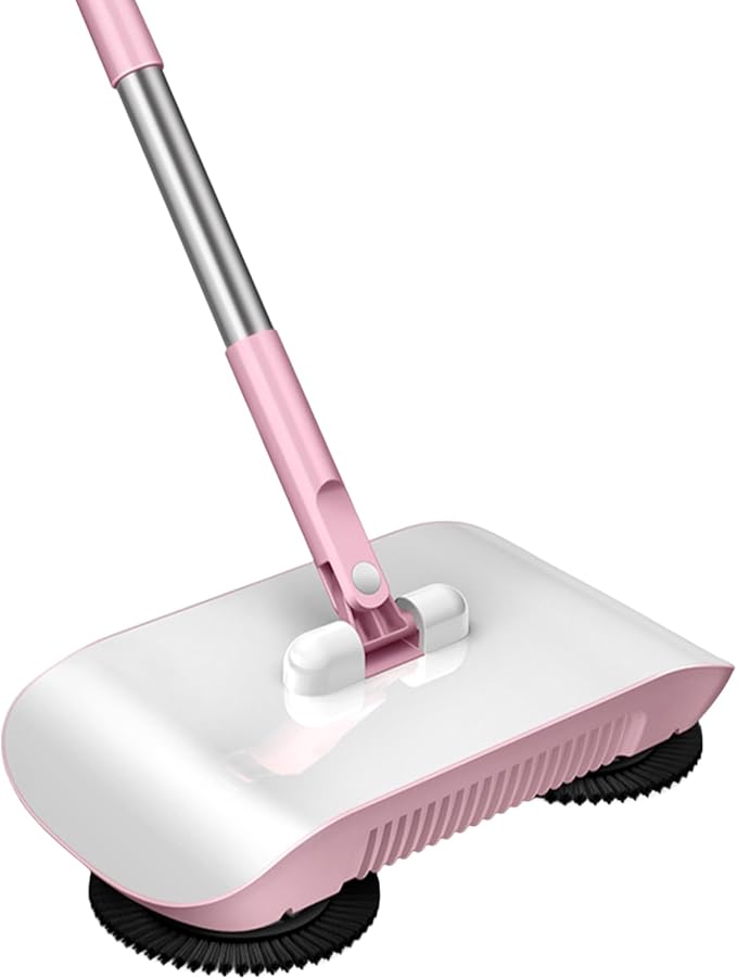 Carpet Sweeper Manual Manual Vacuum Sweeper 2 in 1 Hand Push 180 Degree Rotating Sweeping Mop Crumb Vacuum Cleaner Home Cleaning Tool Style2
