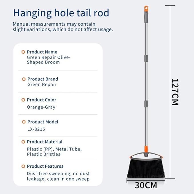 Professional-Grade Heavy-Duty Broom, a Versatile Cleaning Tool for Yards, garages, Shopping malls, Kitchens, Offices, and pet Hair cleanup.