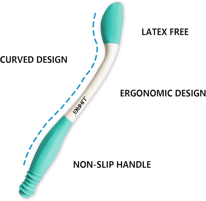 Bottom Wiping Aid - Long Reach Comfort Wipe - Self Wipe Assist for Toileting Aids Wand - Bathroom Butt Wiper Tool for Elderly Disabled After Surgery