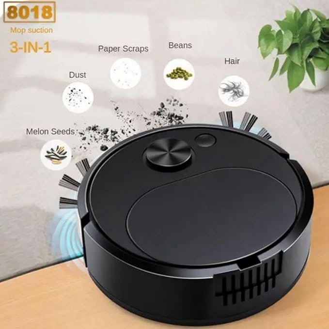 Automatic Vacuum Cleaners Mini Cleaning Machine Smart Sweeping Mopping Robot Vacuum Cleaners White