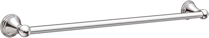 Moen DN8418CH Preston Collection 18-Inch Single Bar Bathroom Towel Bar, Chrome