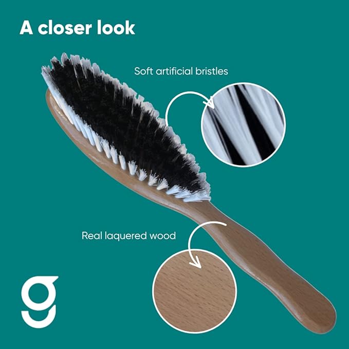 Geist. Clothes & Garment Brush | for Leather, Suede, Nubuck, Velvet, Cashmere, Alcantara and Other Fabrics | for Furniture, Clothing and Accessories