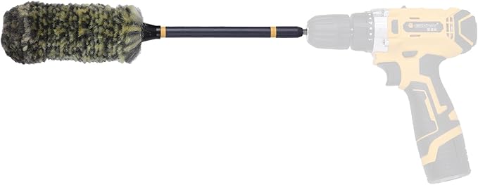Mr. Detroit - 3pc Wheel & Rim Clean Kit High Performance Wheel Cleaner and Body Brush with Durable PVC Fiber Bristles, Drill Wheel Brush with Durable Soft Wool Microfiber Bristles (CL-3DH056)
