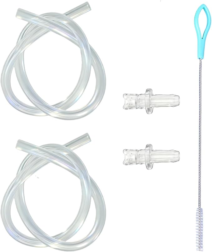 2Pcs Milk Tube Hose Set Compatible With Jura Hp3 Coffee Machines Frothing Nozzles, Contains 2x Milk Tube(14.2 Inches Length), 2x Connectors And 1x Cleaning Brush