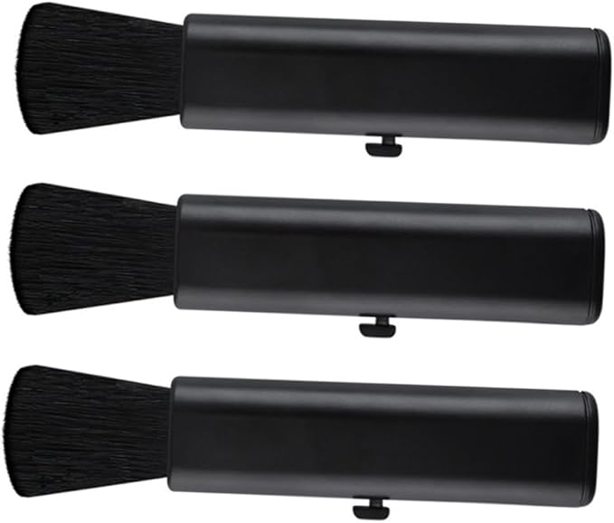 Kichvoe 3pcs Car Air Vent Cleaning Brush Set with Soft Bristles, Adjustable Car Interior Duster for Dashboard and Vent Detailing, Black Auto Detailing Tool for Vehicle Maintenance