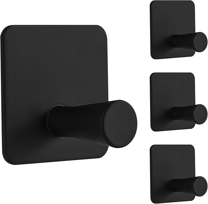 Paoli Heavy Duty Self Adhesive Hooks - Sturdy self Adhesive Hooks for Home, School and Office Easy to fit and Remove(4PC)