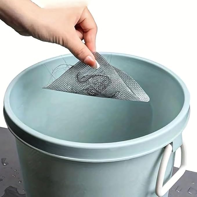 20 Pcs Disposable Shower Drain Hair Catcher Mesh Stickers, Bathroom Drain Trap Fine Mesh Kitchen Drain Strainer, Fits Dishwasher, Microwave, Freezer, Refrigerator