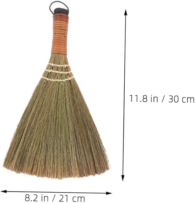 3pcs Lightweight Handheld Broom Set for Cleaning Wooden Floors Soft Bristles with Hanging Loop for Home and Office Use
