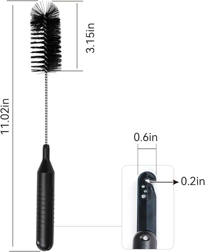 Intercleaner 2 PCS Vacuum Cleaner Cleaning Brush, 11.02 Inch 2 in 1 Cleaning Tool, Clean Hair with a Cutter, Suitable for All Vacuum Cleaners