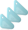 Food Scraper, 2-in-1 Pot and Pan Dish Scraper, Nylon and Silicone, Kitchen Scraper Tools for Cast Iron Skillets, Cookware, Dishes, Pans and Pots, Heat Resistant, Set of 3, Blue
