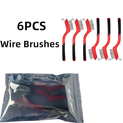 6 Pack Wire Brushes for Stone Surfaces: Remove Stubborn Stains with Ease, Wire Brushes for Glass Surfaces: Sparkling Clean Every Time, Wire Brushes for Home Use: Clean & Maintain Your Household Items