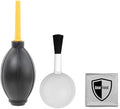 Dust Cleaner Kit Strong Cleaning Air Blower + Soft Brush Blower for Camera & Camcorder, Lens, LCD Screens, etc + Microfiber Cloth
