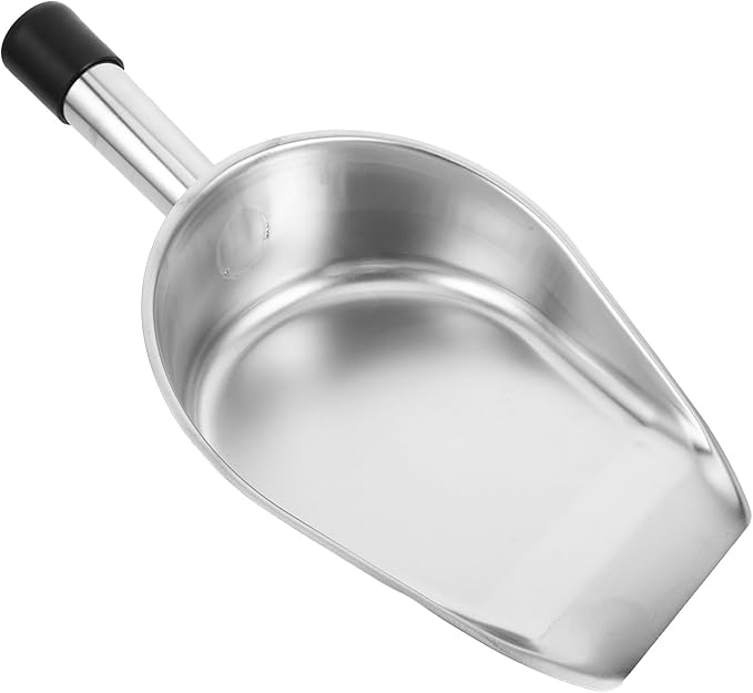 PRETYZOOM Portable Stainless Steel Handheld Dustpan Small Metal Cleaning Shovel for Home and Outdoor Use Household Trash Collector Office Garbage Shovel