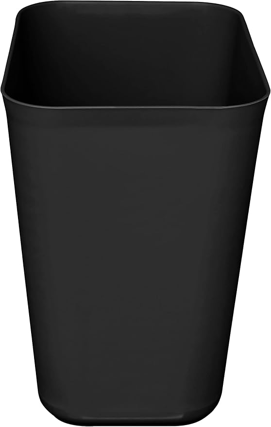 Nipogear 3.5 Gallons /13.5 Liter Efficient Plastic Trash Can Garbage Bin Wastebasket, Fits Under Desk, Kitchen, Home, Office (Black, 3.5 Gallons)