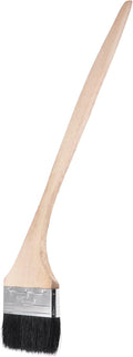 uxcell Bent Radiator Paint Brush 17" Length 4" Width Bristle with Long Wood Handle for Wall Treatment Black