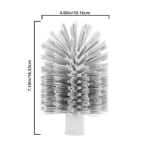 SPARTA Multi-Purpose Valve Brush Pipe Brush, Round Brush with Polyester Bristles, Color Coded for Commercial Cleaning, Kitchen, Restaurant, Bathroom, Plastic, 7.1 X 4 X 7.1 Inches, Black