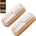 3PCS Suede Brush and Eraser Set,Soft Rubber Bristle Shoe Brush,Suede Shoes Cleaner with Microfiber Shoe Cloth,Suede Cleaning Kit with Soft Brush&Stain Eraser for Shoes, Bags, Jacket, Purse, Sofa