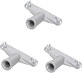 Broom Handle Bracket,5mm Thickness Deck Brush Accessories,Aluminum One-Piece Casting Metal Brackets,Broom Bracket for American Style Threadedd Threaded Tip Replacement (3)