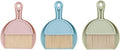 Small Broom and Dustpan Set for Home, Mini Clean Brush with Dust Pans Cute Hand Broom Brush Dust Pan with Hanger Hole, Small Cleaning Brush Set for Desktop Computer Table Keyboard (3PCS)