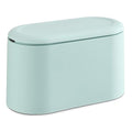 SUBEKYU 0.5 Gal Mini Countertop Trash Can with Lid for Desktop, Small Garbage Can for Office, Tiny Wastebasket, Plastic, Light Green