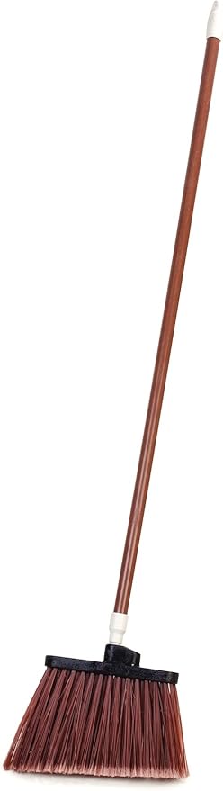 SPARTA Spectrum Duo-Sweep Flagged Bristle Angle Broom with Handle 56" - Brown
