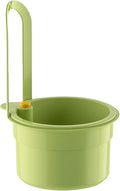 Hanging Food Waste Catcher for Sink, Sink Strainer Basket with Press Dumping, Self-Cleaning Design – Food Strainer for Sink, Faucet-Mounted Trash Catcher for Kitchen (Green)