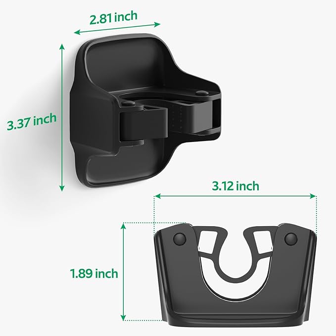 reliahom 5 Pack Broom Holder Wall Mount Mop Grippers No Drilling Self Adhesive Anti-Slip Mop Handle Hanger Dustpan and Broom Organizer Garage Storage Racks-Black