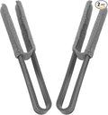 2 PCS Car Blinds Duster, Window Blind Cleaner Duster Brush with Removable Microfiber Sleeves, Multifunction Cleaning Tool for Auto Shutter Air Conditioner Vents Keyboard (Gray)