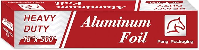 Heavy Duty Aluminum Foil Roll for Food 18 Inches 500 FT Heavy Duty Food Safe Foil Wrap