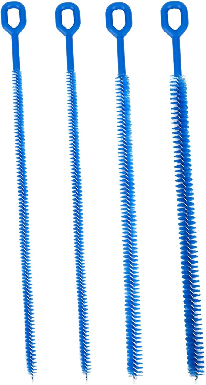 4pcs Straw Cleaner Brushes for Stanley, 12.4in Extra Long Full Bristles Replacement Coverage Reusable Straw Brush Cleaning Accessories for Water Bottles Glass Pipe Sippy Cup(0.31in+0.39in+0.47in)