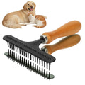 Carpet Rake, Portable Stainless Steel Handheld Carpet Rake Cleaning Grooming Hair Groomer Rug Rake for Beauty Salon