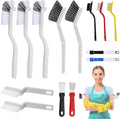 15-Piece Crevice Cleaning Brush Set – Narrow Gap, Grout Line & Window Track Brushes for Bathroom, Kitchen, Car Vents, and Tight Spaces (6 Tool Types)