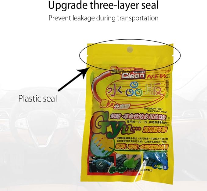Car Cleaning Gel, 75g/2.6oz 1 Pack Car Detailing Tools, Universal Cleaning Kit for Car Keyboard Microphone Remote Control, Dust, Cookie Crumbs, Hair, Pet Fur, Household Cleaners