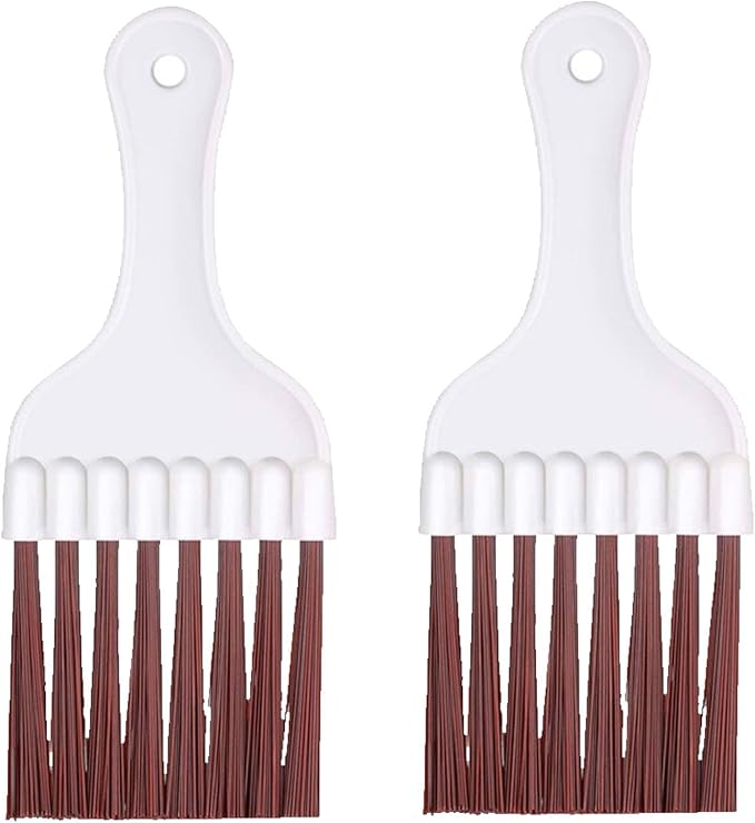 Refrigerator Coil Cleaning Brush, 2Pcs Radiator Brush Fin Comb Condenser Coil Brush Fin Cleaning Brush for Home